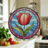 Tulip Stained Glass Effect Suncatcher
